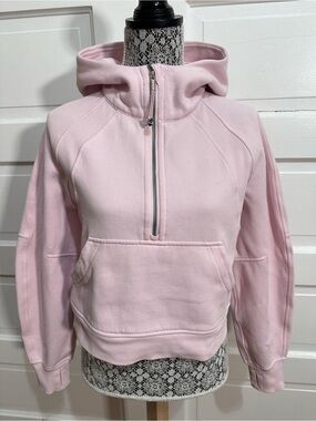 Lululemon Scuba Oversized Half-Zip Hoodie XS/S Strawberry Milkshake Pink $138